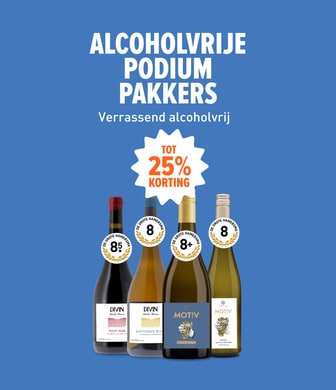 alcoholvrije podiumpakkers met korting. Verrassend alcoholvrij tot 25% korting.